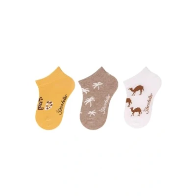 Abbildung von Sterntaler Wild sneaker socks, 3pack Socken für Kinder, Größe: 18, Gelb