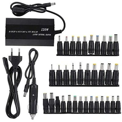 Abbildung von Einstellbare DC Universal Netzteil Für Computer, PC 90 Watt Notebook Ladeanschluss Adapter Heim/Auto Verwenden (110 240 V)(EU)