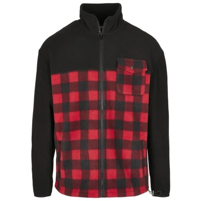 Abbildung von Urban Classics Übergangsjacke, Herren, Größe: Large, Black/redcheck