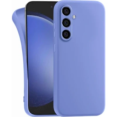 Abbildung von MyGadget Hülle kompatibel mit Samsung Galaxy S24 robuste Handyhülle TPU Case Slim Silikonhülle Back Cover Kratzfest Schutzhülle Matt Blau