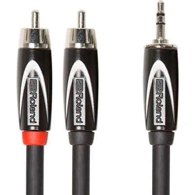 Abbildung von Roland RCC 10 352RV2 3 m Verbindungskabel, 3,5 mm Klinke auf 2x Cinch