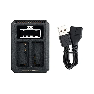 Abbildung von JJC USB Dual Battery Charger Adapter for Panasonic DMW BLC12 / Sigma BP 51 Leica DC12 Digital Camera