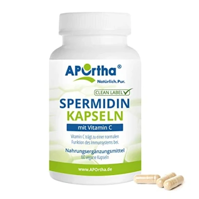 Abbildung von APOrtha® Spermidin 1 mg + Vitamin C vegane Kapseln 60 St