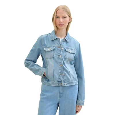 Abbildung von TOM Tailor Jeansjacke, Damen, Größe: XL, Light stone bright blue denim