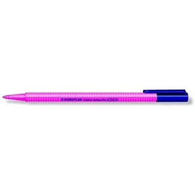 Abbildung von Staedtler 362 23 triplus textsurfer Textmarker, variable Spitze, circa 1 4 mm, 10 Stück im Kartonetui, pink
