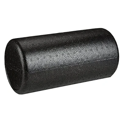 Abbildung von Amazon Basics Hochdichte Schaumstoffrolle, rund 30 cm, Schwarz