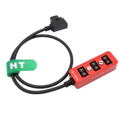 Abbildung von HangTon D Tap 1 auf 3 Triple Power Splitter Kabelbox, Stecker Buchse, Port Verteiler für Ronin 2 und V Mount Akku (rot)