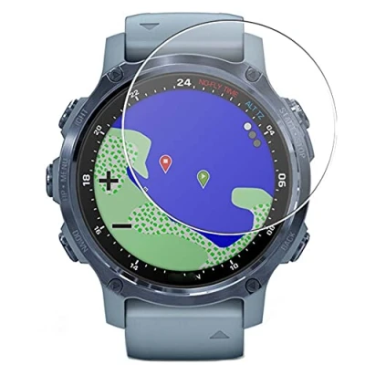 Abbildung von Vaxson 3 Stück 9H Panzer schutz Glas kompatibel mit Garmin Descent Mk2S Schutzfolie Display folie Panzerfolie SchutzGlas folien PanzerGlas Neue