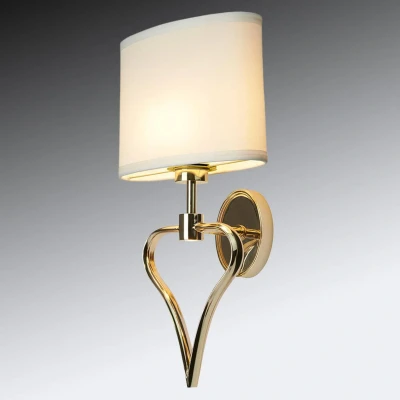 Abbildung von Elstead Lighting BATH Falmouth FG Wandleuchte 1xG9 Gold, weiss H:42,4cm L:16,4cm B:22cm 3000K