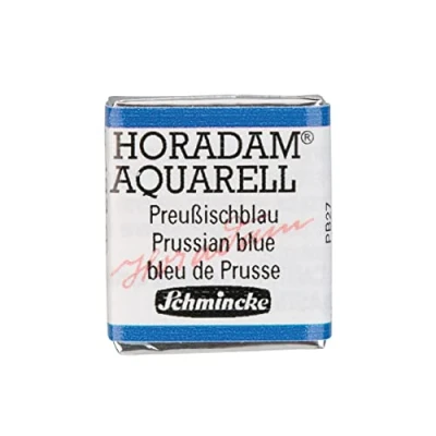 Abbildung von Schmincke HORADAM® AQUARELL feinste Künstler Aquarellfarben, 492 Preußischblau, 14 044, 1/2 Näpfchen