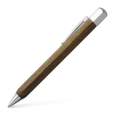 Abbildung von FABER CASTELL 147508 Drehkugelschreiber Ondoro Räuchereiche, Stärke: M, Schaftfarbe: braun