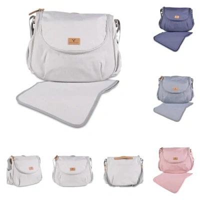 Abbildung von Cangaroo Wickeltasche Naomi Wickelunterlage, verstellbarer Gurt, Reißverschluss, Farbe:beige