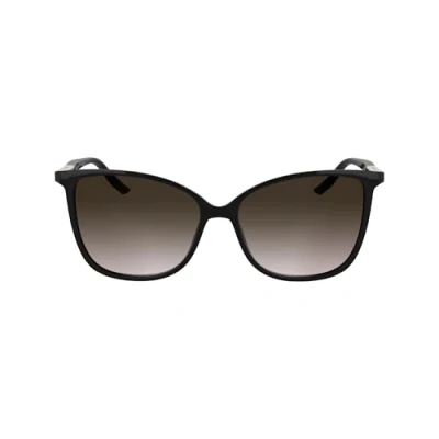 Abbildung von Calvin Klein Damen CK25504S 001 Gläser SONNENBRILLEN Bio Injekt Schwarz Schmetterling Normal