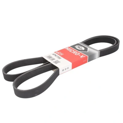 Abbildung von GATES 6PK1700 Keilrippenriemen 1700 6 Polyester, EPDM (Ethylen Propylen Dien Kautschuk) RoadMax Value Line VOLKSWAGEN: Tiguan I, GOLF 6, Scirocco III