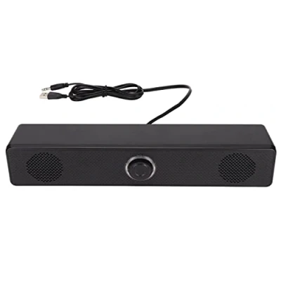Abbildung von ciciglow Computer Lautsprecher, 350T Soundbar Lautsprecher 3,5 mm Eingang USB betriebene Kabelgebundene mit Lautstärkeregler für Desktop PC Laptop Tablet