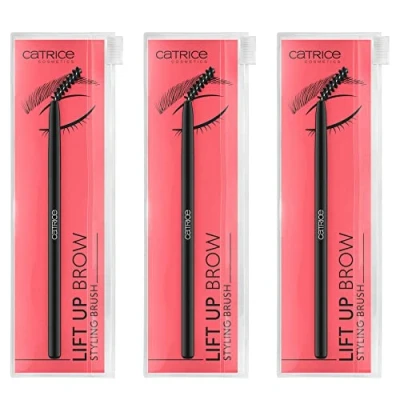 Abbildung von Catrice Lift Up Brow Styling Brush, Accessoires, Schwarz, Expressergebnis, Nanopartikel frei, 3er Pack (3x1pcs)