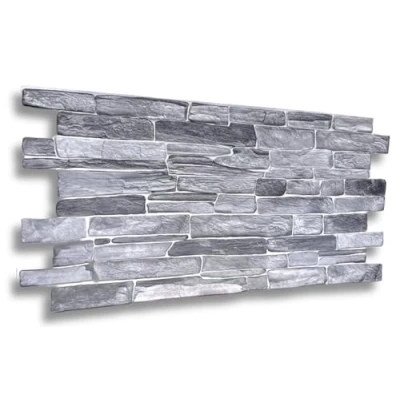 Abbildung von IKHEMalarka 3D Wandpaneel PVC Paneele Stein Optik Wandverkleidung, BxL: 48,00x90,00 cm, 0,40 qm, 0,4m² 1 Stück Wasserdicht und flexibel!