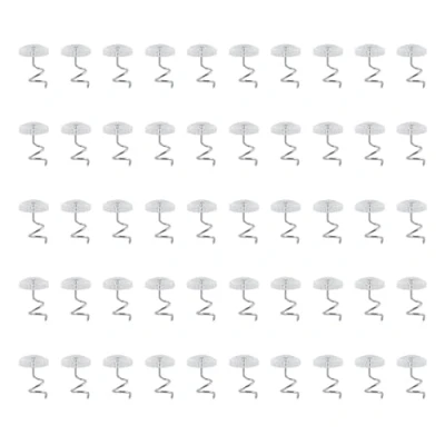 Abbildung von 30/50 Stücke Twist Pins mit Klaren Köpfen für Polster Schonbezüge und Fußleisten Nähen Couch Stuhl Sofa Himmel Reparatur Lose Vorhänge Handwerk(50Pcs)