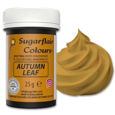Abbildung von Sugarflair Spectral Autumn Leaf Lebensmittelfarbe Paste, hochkonzentrierte für Buttercreme, Zuckerpaste, Royal Icing, Kuchenmischungen und mehr! Lebensmittelfarbstoff 25g