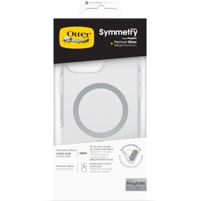 Abbildung von OtterBox Sturzschutz Bundle für iPhone 16 Pro Max; Symmetry Series Clear MagSafe Hülle 3x getestet nach Militärstandard und Premium Glass Displayschutz, Transparent