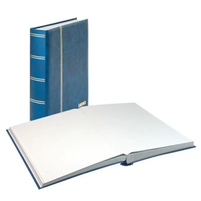 Abbildung von Elegant, Einsteckalbum A4 64 seiten (weiß) 10 Streifen Blau Abm: 230x305x62 pro Stk.