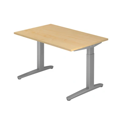 Abbildung von Hammerbacher Schreibtisch XB12 Ahorn/Silber