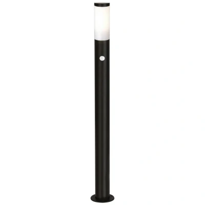 Abbildung von Brilliant Gartenleuchte Dody, ohne Leuchtmittel, mit Bewegungsmelder, IP44, 111 cm Höhe,E27, Metall/Kunststoff, schwarz