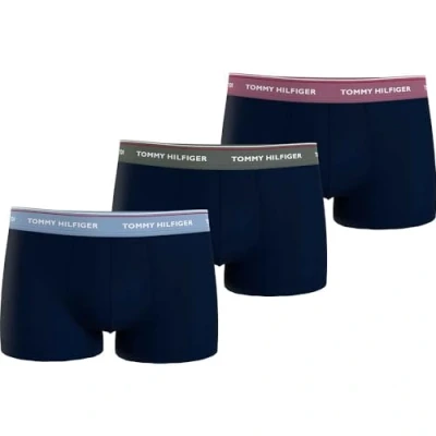 Abbildung von Tommy Hilfiger Premium Essentials Trunk 3 PACK Panties, Herren, Größe: Small, Well water/stonewash/metro mauve
