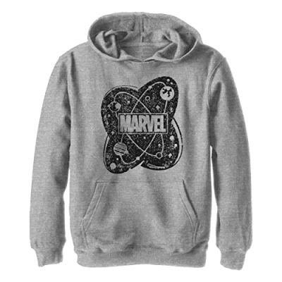 Abbildung von Marvel Jungen Atom Logo Kapuzenjacke Hoodie, Athletisch Heather, XL