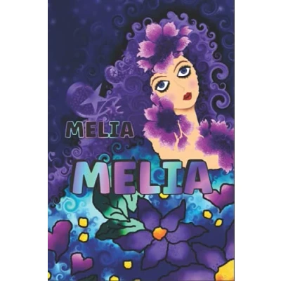 Abbildung von PERSONALISIERTES Notizbuch FÜR MELIA: Schönes Geschenk für Melia (Liniertes Mädchen und Frauen)