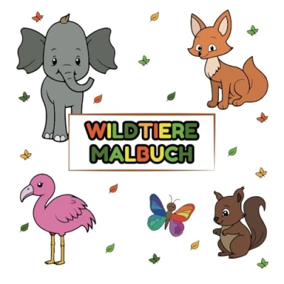 Abbildung von Coole Wildtiere Malbuch 30 schöne Motive zum Ausmalen, Kritzeln und Entdecken