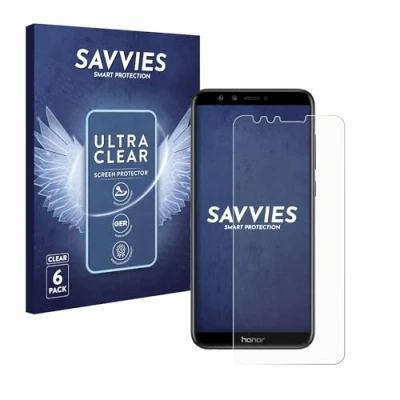 Abbildung von Savvies 6 Stück Schutzfolie für Honor 9 Lite Displayschutz Folie Ultra Transparent