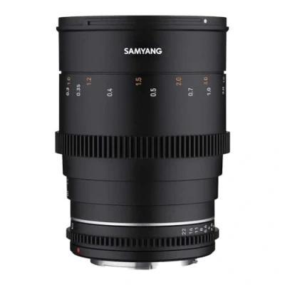Abbildung von Samyang 23010 MF 35mm T1,5 VDSLR MK2 MFT lichtstarkes Weitwinkel Cine und Video Objektiv für Mount, 35 mm Festbrennweite, Follow Focus Zahnkränze Vollformat, APS C MFT, 8K Auflösung