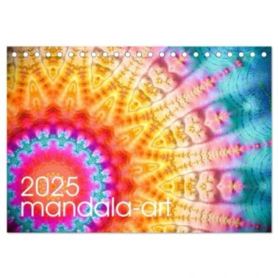 Abbildung von mandala art (Tischkalender 2025 DIN A5 quer), CALVENDO Monatskalender