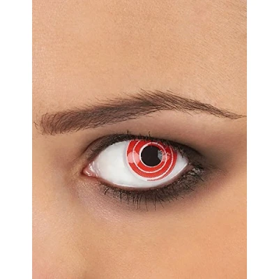 Abbildung von Eyecatcher Farblinsen Red Spiral Kontaktlinsen. Rote Motivlinsen.