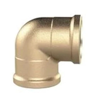 Abbildung von RIEGLER WST38MS90II Messing blank Winkelstück, 90 Innen/Innen, G 3/8&quot; Gewinde, 16 bar Betriebsdruck