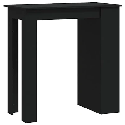 Abbildung von vidaXL Esstisch Bartisch mit Ablagefläche Schwarz 102x50x103,5 cm Holzwerkstoff (1 St)