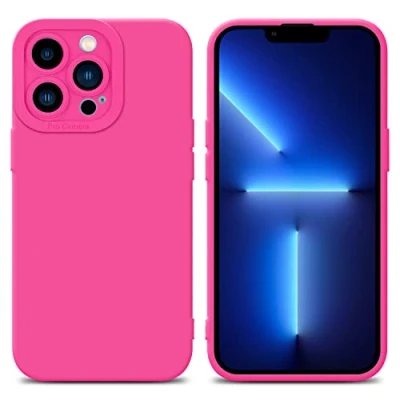 Abbildung von Cadorabo Hülle kompatibel mit Apple iPhone 12 PRO MAX Schutzhülle TPU Silikon Case Liquid Design Kameraschutz Slim Kratzfest Weiche Gummi Rundumschutz für in Pink