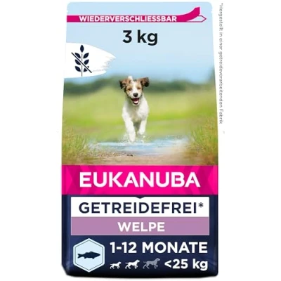 Abbildung von Eukanuba Pup &amp; Junior Small Medium Grain Free Seefisch Welpenfutter ...