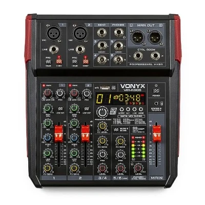 Abbildung von Vonyx VM KG06 6 Kanal Mischpult mit Bluetooth, DSP,