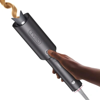 Abbildung von TYMO CURLPRO Lockenstab Automatisch Portabler Beach Waves Drehung Lockenstäbe 25mm, 3 Temperaturstufen, Schnelles Aufheizen, Professional Tragbarer Lockenwickler für Große und Kleine Locken