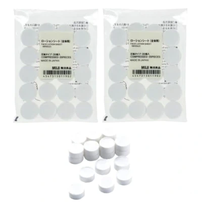 Abbildung von Muji Japan Face Lotion Sheet 20 Pieces [Compressed Type] 2 Set by