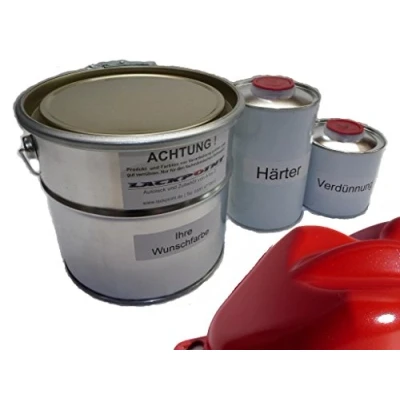 Abbildung von Lackpoint 1 Liter Set 2K Autolack Flash Rot Metallic kein Klarlack Trend Tuning
