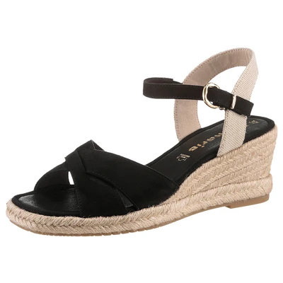Abbildung von Tamaris Espadrille, Damen, Größe: 36, Black Schuhe