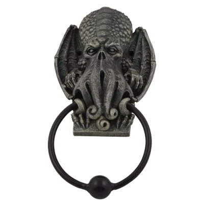 Abbildung von Joh. Vogler GmbH Türklopfer Call of Cthulhu mit Metallklopfer 23 cm Figur Tür Krake Tintenfisch