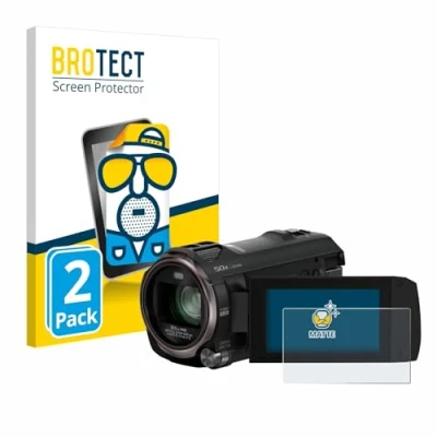 Abbildung von BROTECT Entspiegelungs Schutzfolie für Panasonic HC V785 (2 Stück) Matte Displayschutz Folie, Anti Reflex, Fingerprint