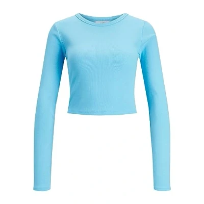 Abbildung von JJXX Feline LS Langarmshirt, Damen, Größe: XL, Aquarius