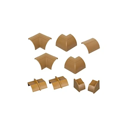 Abbildung von D Line CLOAP22QSW Kabelkanal Clip Over Verbindungsstücke Multipack, Aufsteckbare Verbindungsstücke, Verbinden Sie mehrere 22x22mm Kabelkanäle 10 teiliges Zubehör Set Lackierbar/lasierbar