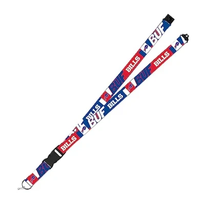 Abbildung von Rico Industries NFL Football Buffalo Bills Umhängeband für Erwachsene, 48,3 x 2,5 cm, Unisex, mit Sicherheitsverschluss Flash