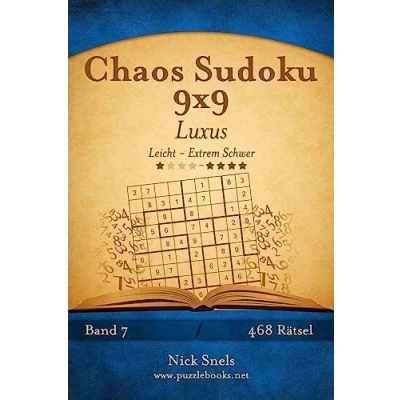 Abbildung von Chaos Sudoku 9x9 Luxus Leicht bis Extrem Schwer Band 7 468 Rätsel
